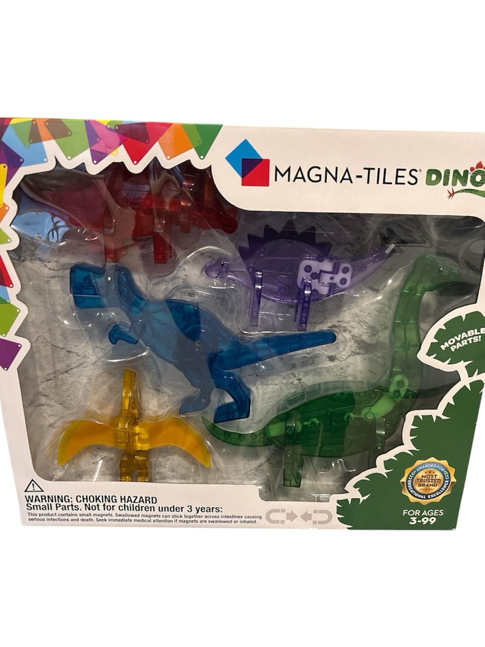 Magna-Tiles Dino Magnetic Play Set - Multi Color
